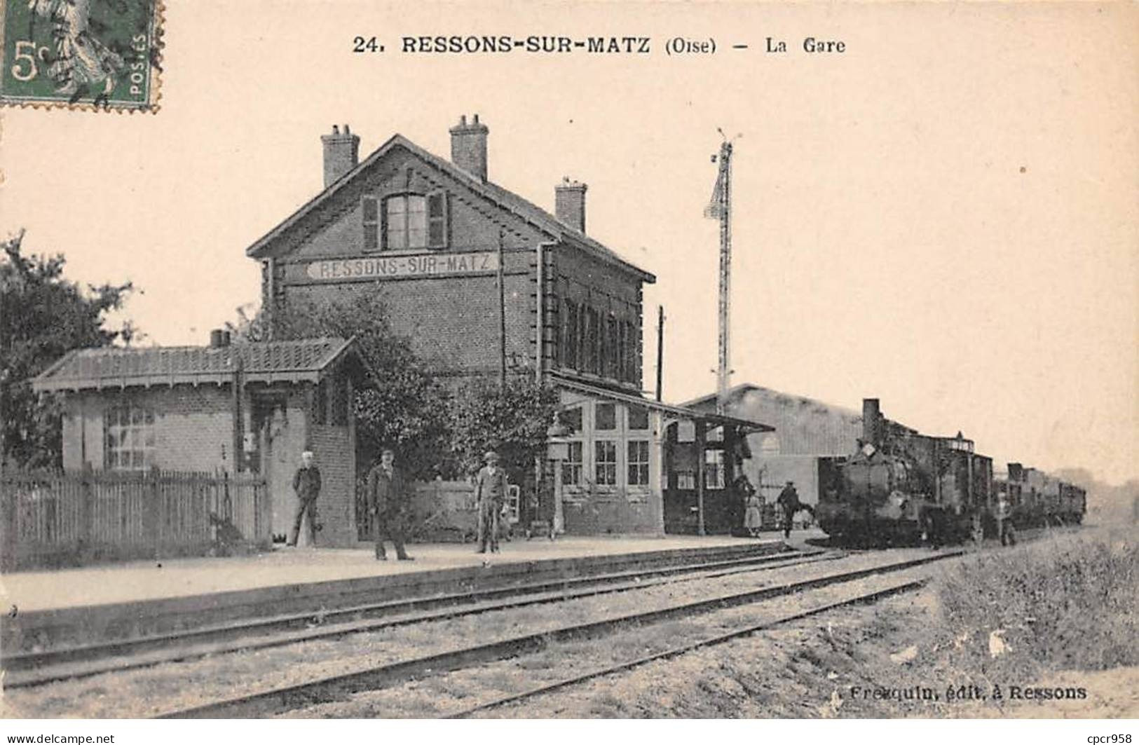 60 - RESSONS SUR MATZ - SAN65425 - La Gare - Train - Ressons Sur Matz