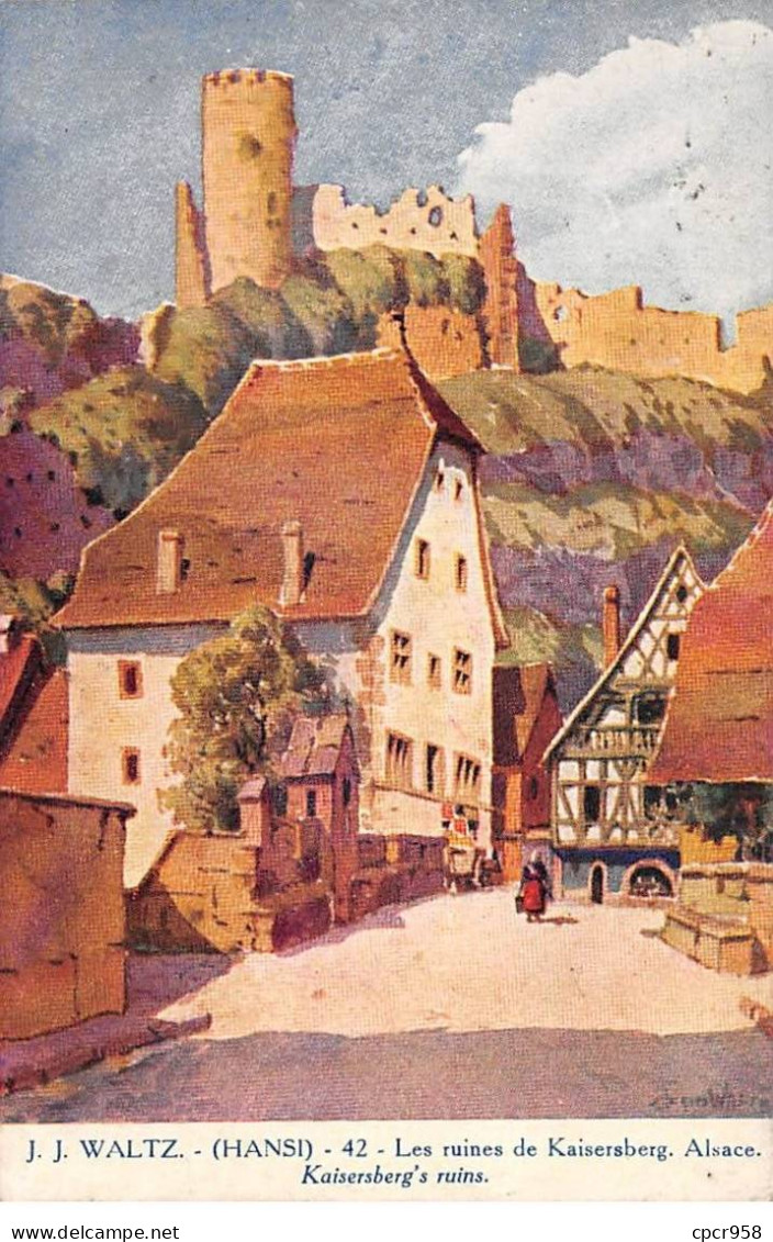 ILLUSTRATEUR - SAN65087 - Hansi - JJ Waltz - Les Ruines De Kaisersberg Alsace - Hansi