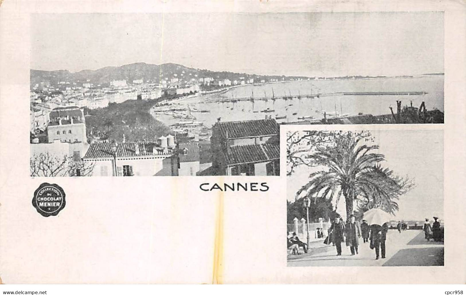 PUBLICITE - SAN65035 - Cannes - Collection Du Chocolat Menier - Werbepostkarten