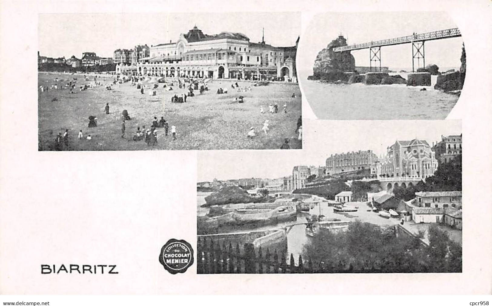 PUBLICITE - SAN65033 - Biarritz - Collection Du Chocolat Menier - Werbepostkarten