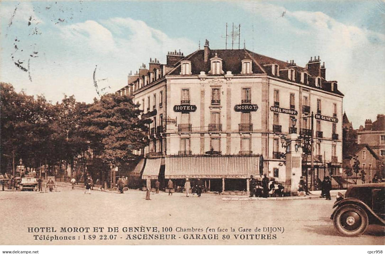 21 - DIJON - SAN66647 - Hôtel Morot Et De Genève - En Face De La Gare - Dijon