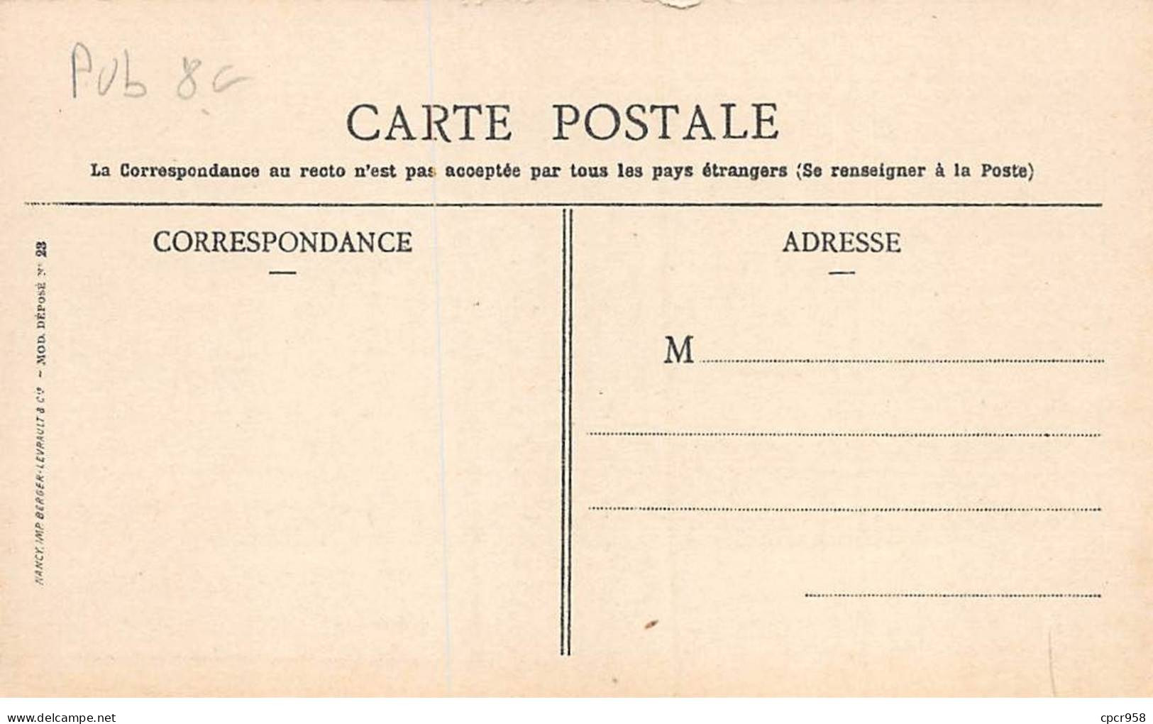 PUBLICITE - SAN65028 - Laruns Eaux Bonnes - Collection Du Chocolat Menier - Werbepostkarten