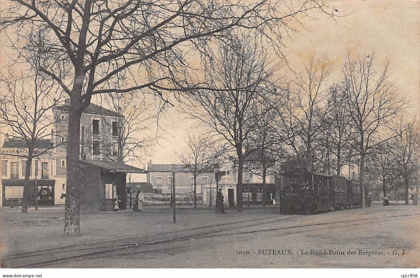 92 - PUTEAUX - SAN67657 - Le Rond Point Des Bergères - Train - Puteaux