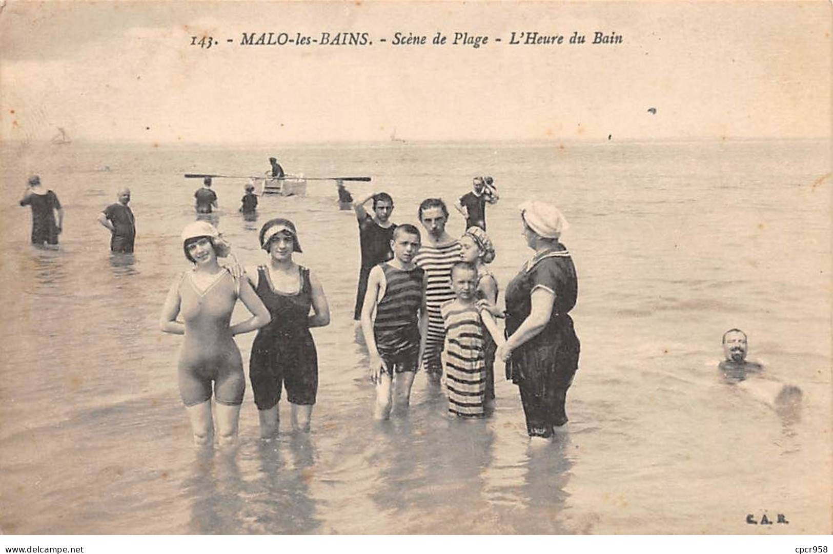 59 - MALO LES BAINS - SAN66943 - Scène De Plage - L'Heure Du Bain - Malo Les Bains