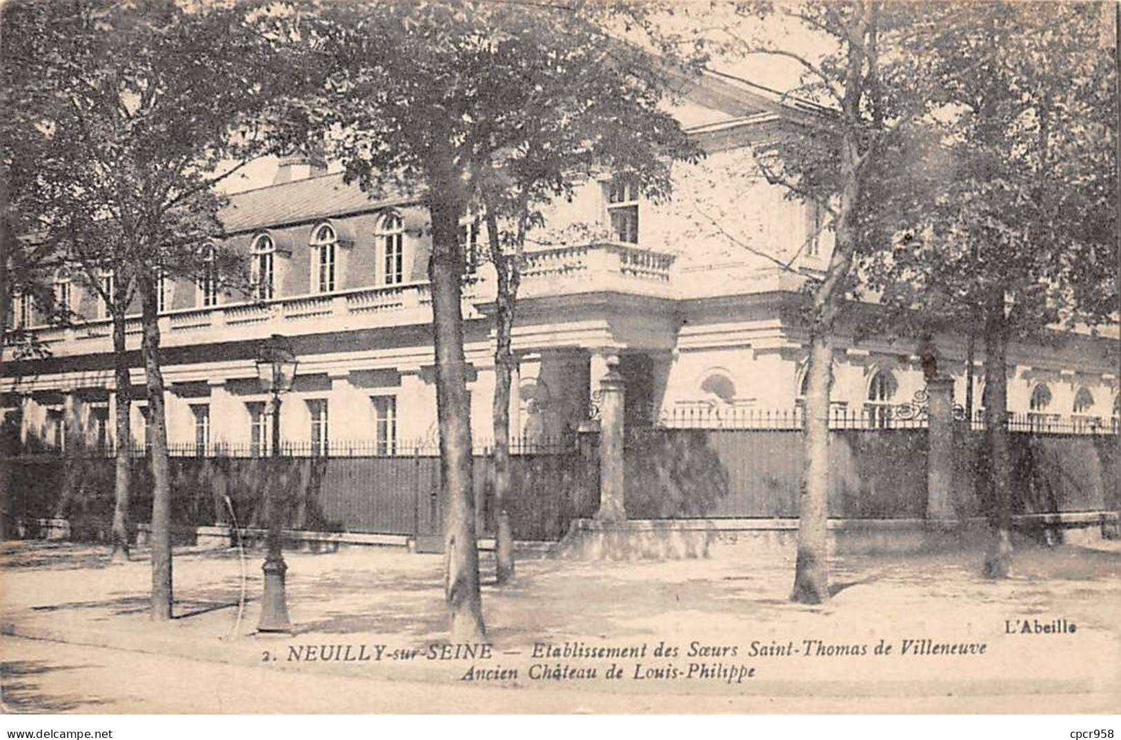 92 - NEUILLY SUR SEINE - SAN67683 - Etablissement Des SÅurs Saint Thomas De Villeneuve - Ancien Château De L. Philippe - Neuilly Sur Seine