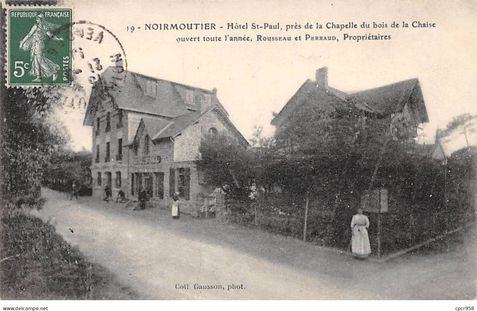 85 - NOIRMOUTIER - SAN67554 - Hôtel St Paul Près De La Chapelle Du Bois De La Chaise - Noirmoutier