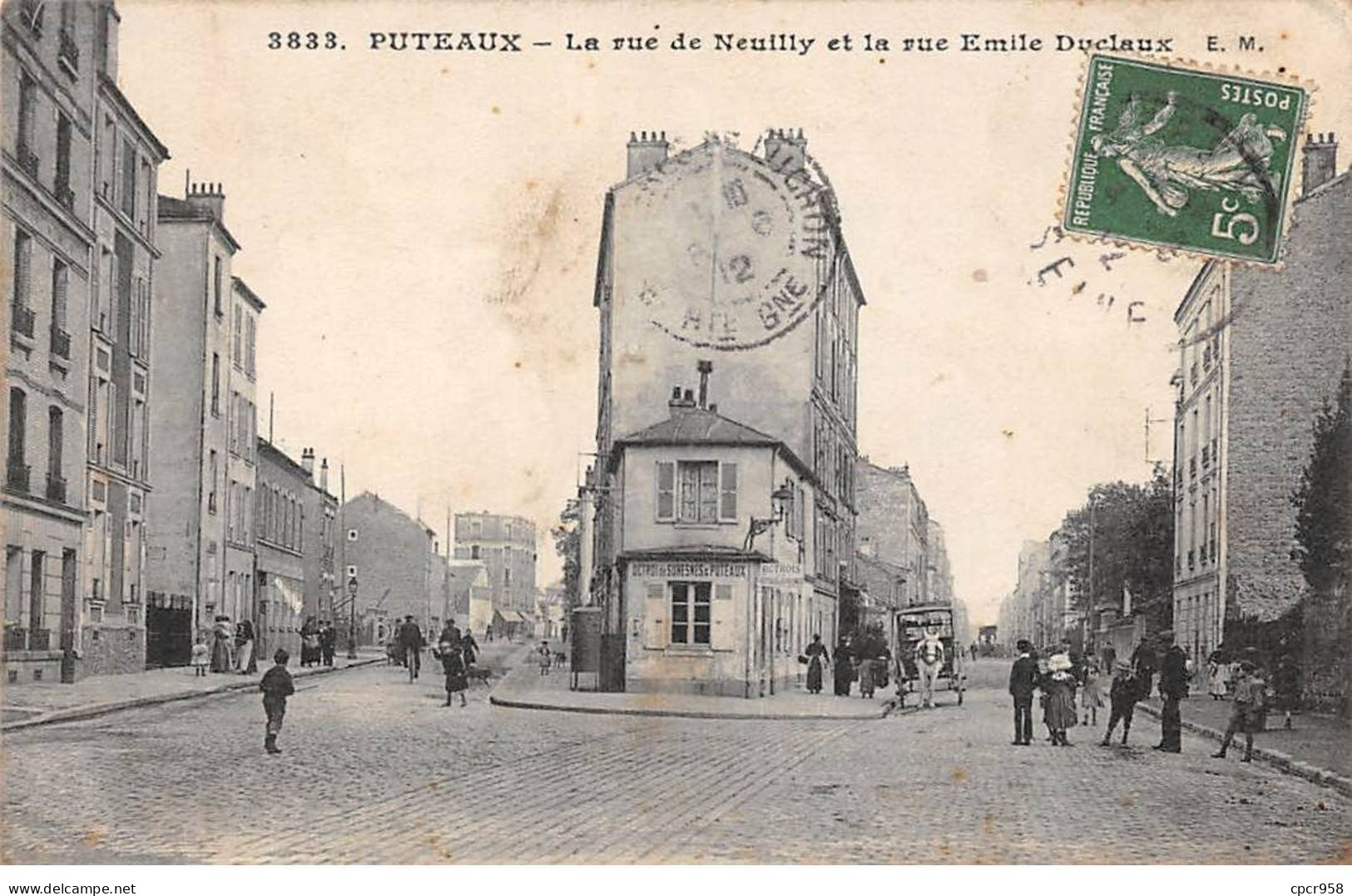 92 - PUTEAUX - SAN67653 - La Rue De Neuilly Et La Rue Emile Duciaux - Puteaux