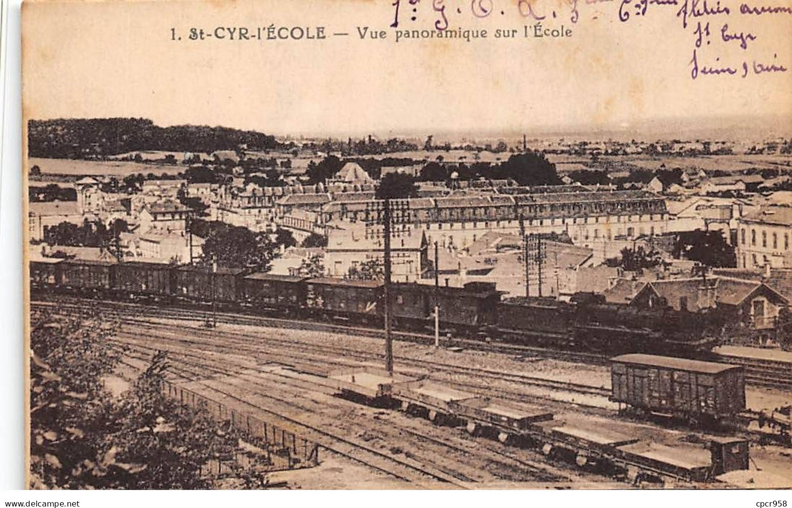 78 - SAINT CYR - SAN67452 - Vue Panoramique Sur L'école - Train - St. Cyr L'Ecole