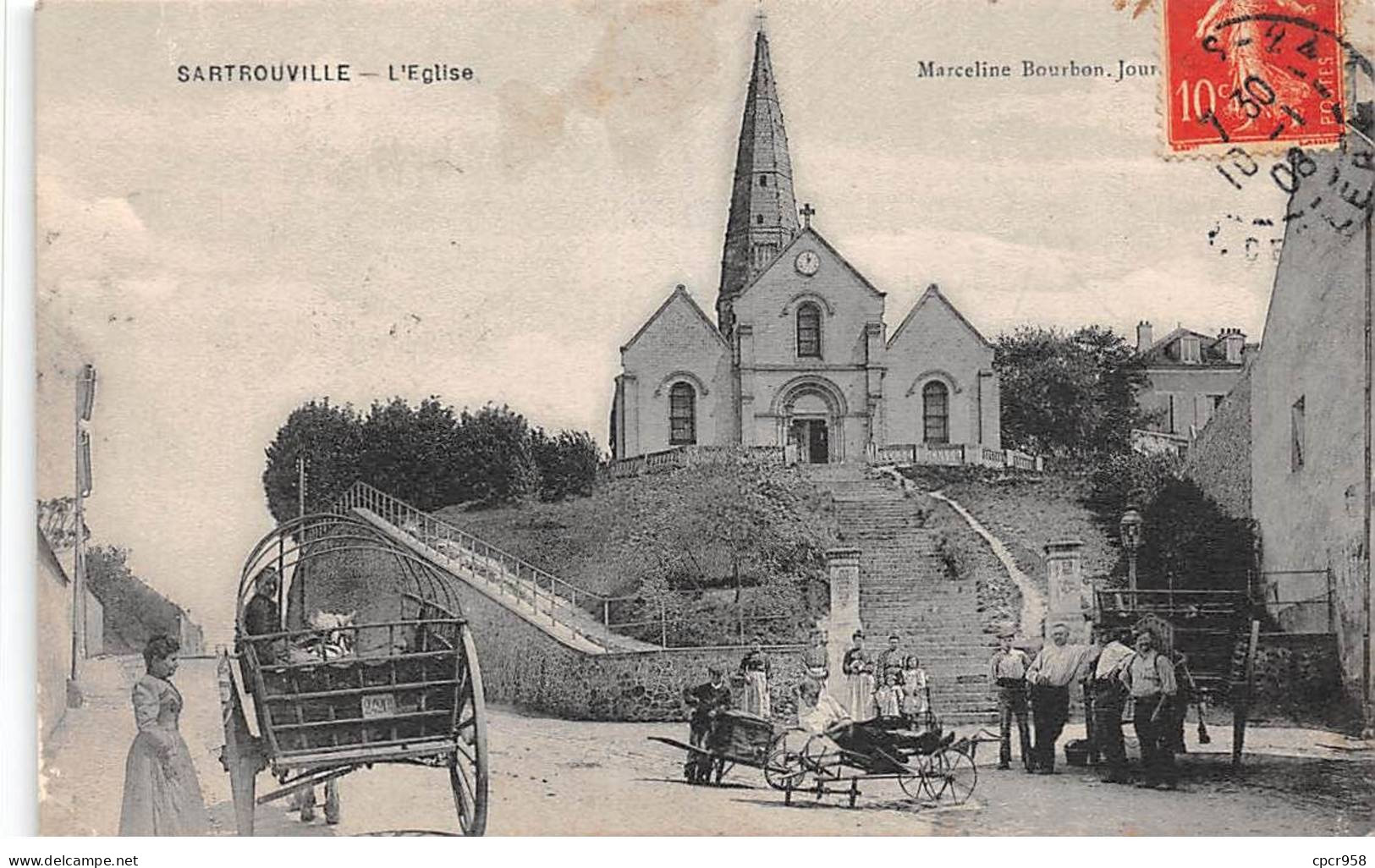 78 - SARTROUVILLE - SAN67410 - L'Eglise - Pli - Sartrouville