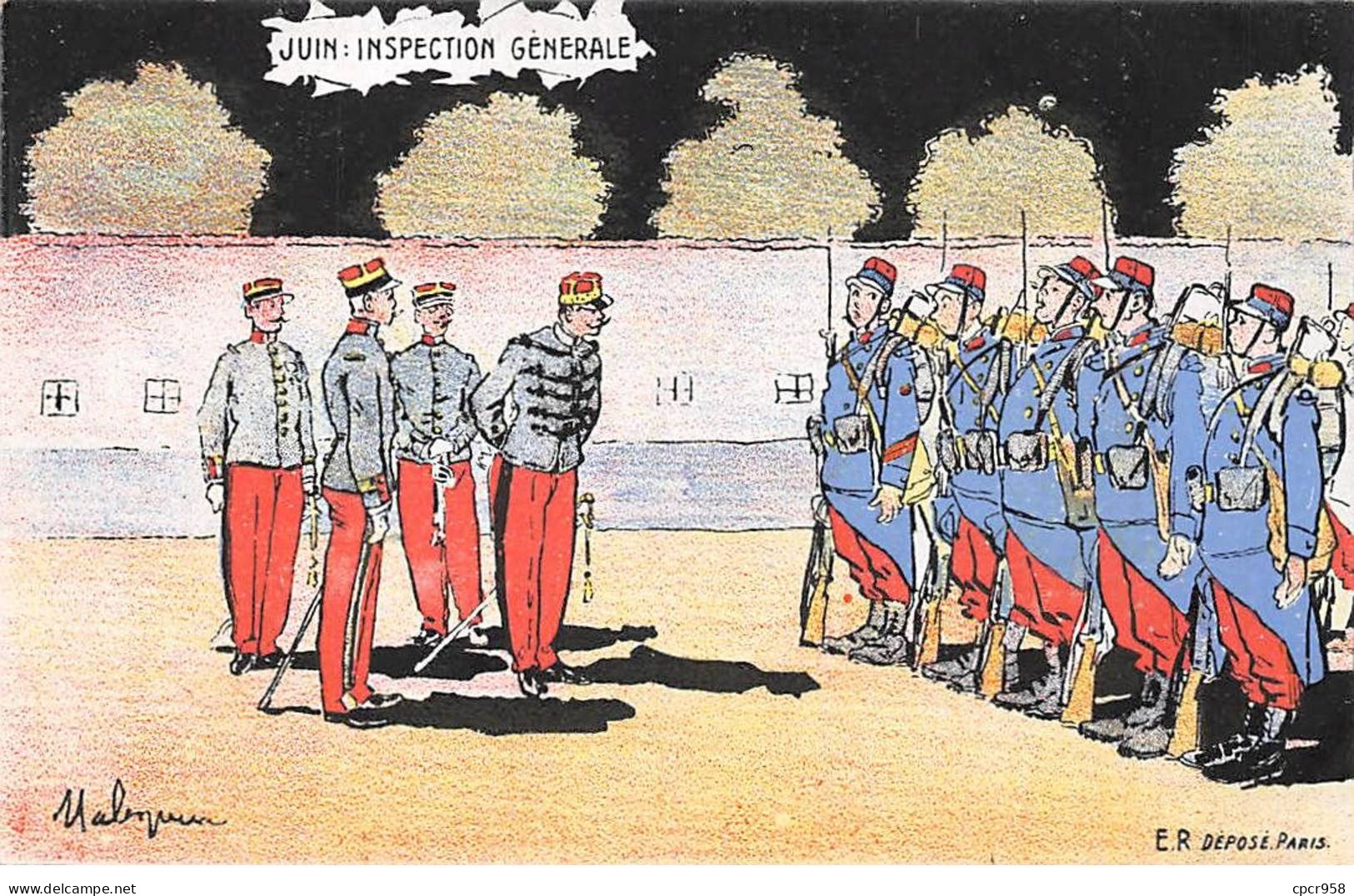 Militaire - N°88975 - Juin : Inspection Générale - Patriottisch