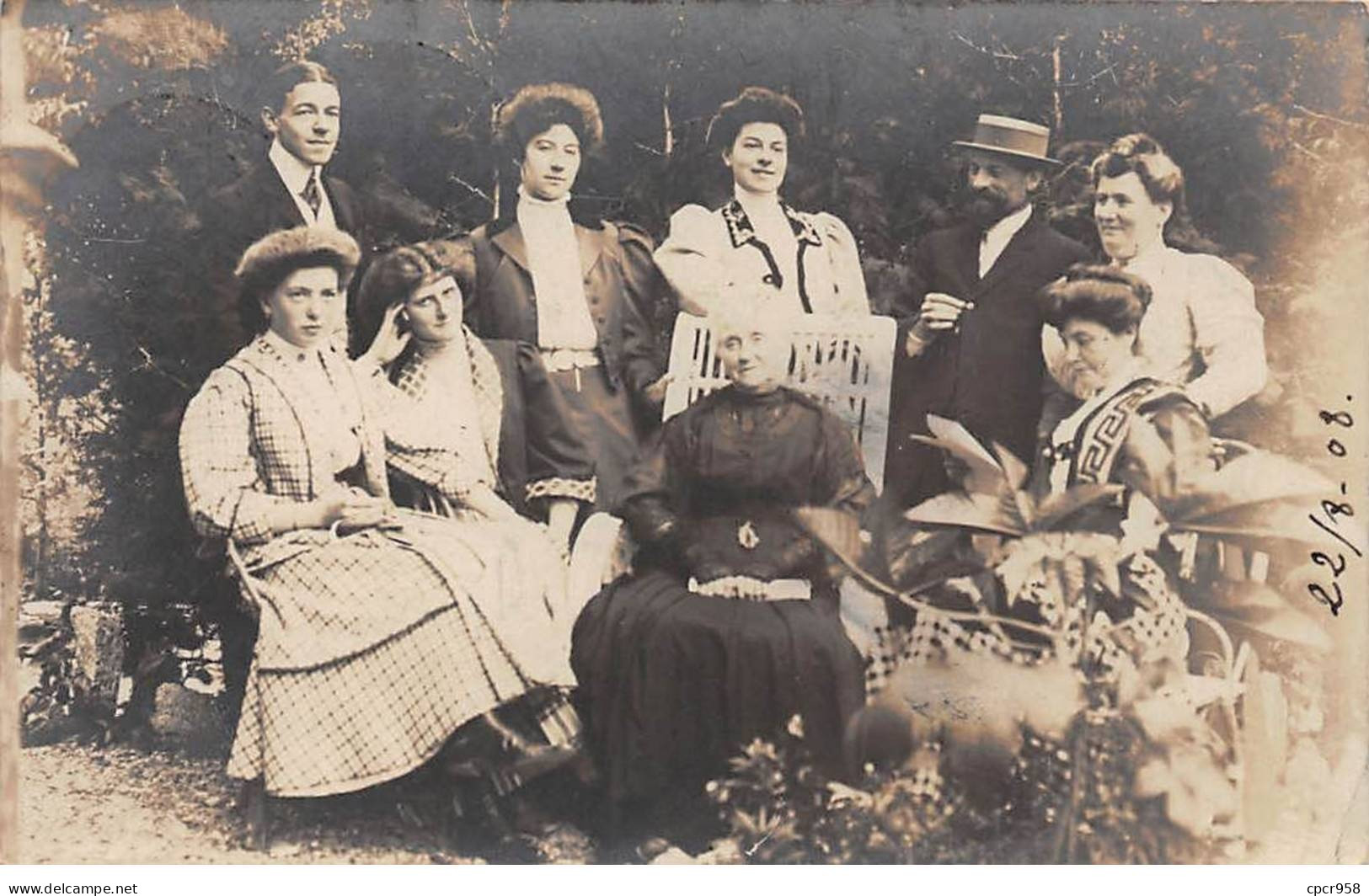 Suisse - N°89260 - RINGGENBERG - Hommes Et Femmes Dans Un Jardin - Carte Photo - Sonstige & Ohne Zuordnung