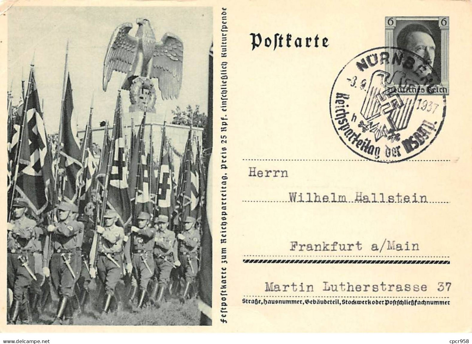 Militaire - N°88959 - Défilé De Soldats Allemands Portant Des Drapeaux Et Un Aigle - Hitler - Regiments