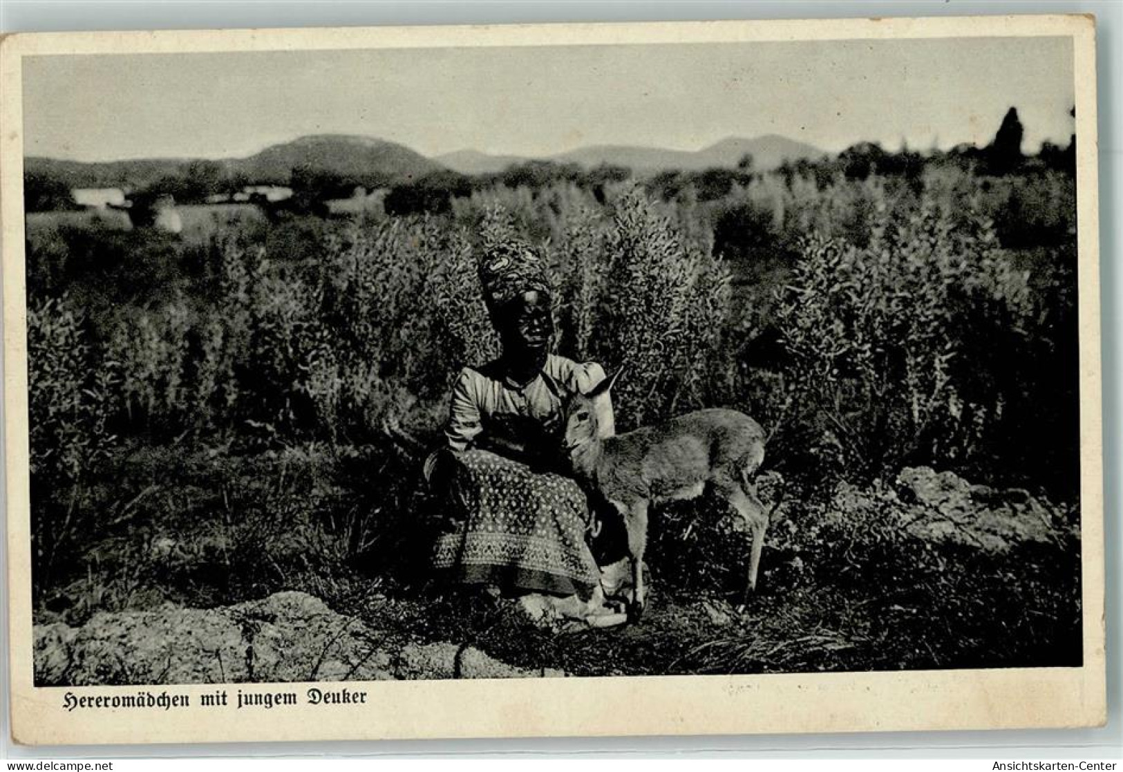 13915305 - Namibia Hereromaedchen Mit Jungem Deuker - Ehemalige Dt. Kolonien