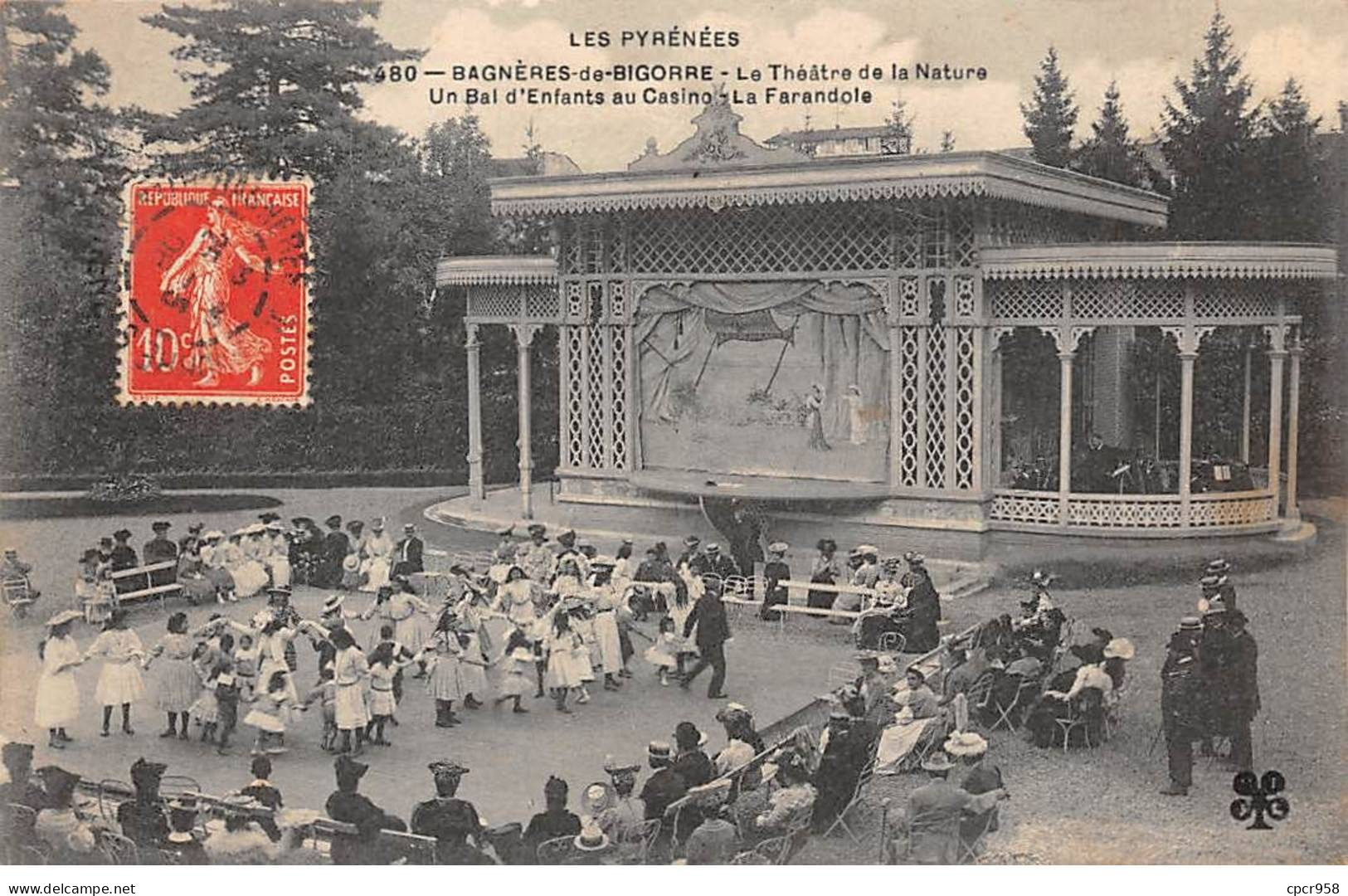 65 - BAGNERES DE BIGORRE - SAN65559 - Le Théâtre De La Nature - Un Bal D'Enfants Au Casino - La Farandole - Bagneres De Bigorre