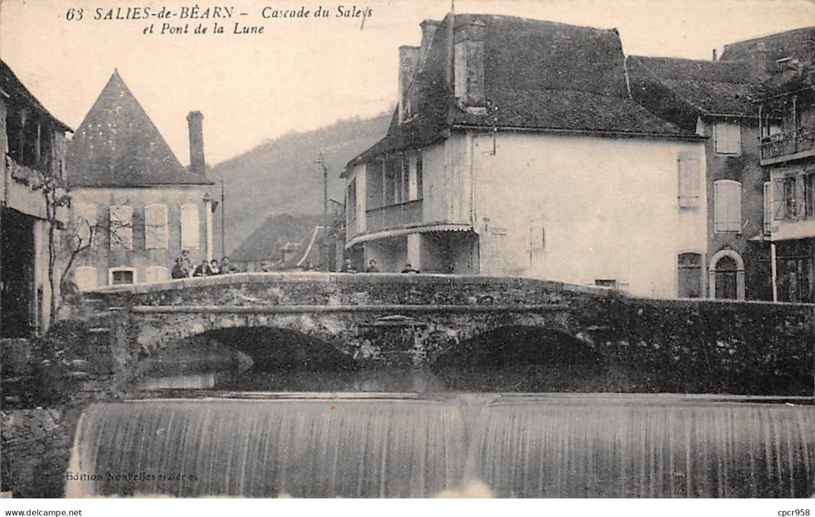 64 - SAILIES DE BEARN - SAN65544 - Cascade Du Saleys Et Le Pont De La Lune - Salies De Bearn