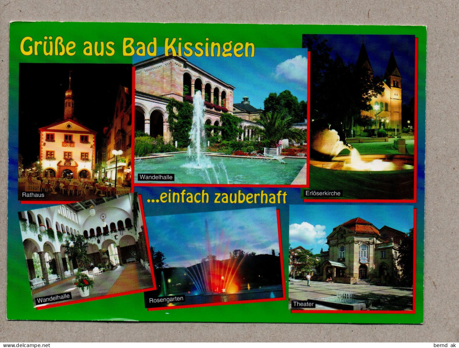030# BRD - Color-AK : 16 verschied. Karten  - Bad Kissingen (alle im Bild)