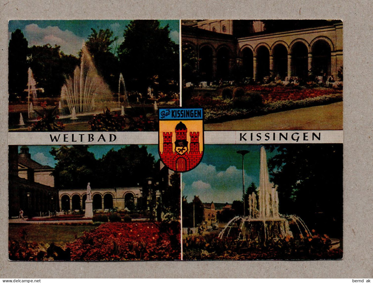 030# BRD - Color-AK : 16 verschied. Karten  - Bad Kissingen (alle im Bild)