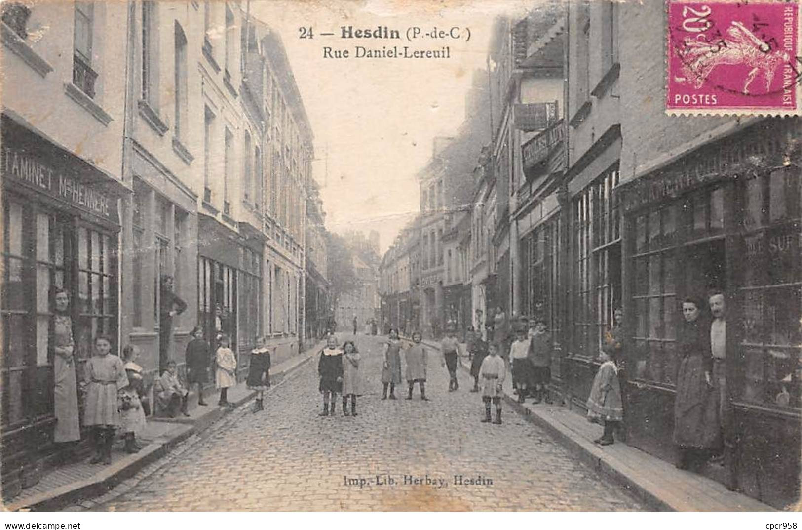 62 - HESDIN - SAN65501 - Rue Daniel Lereuil - Hesdin