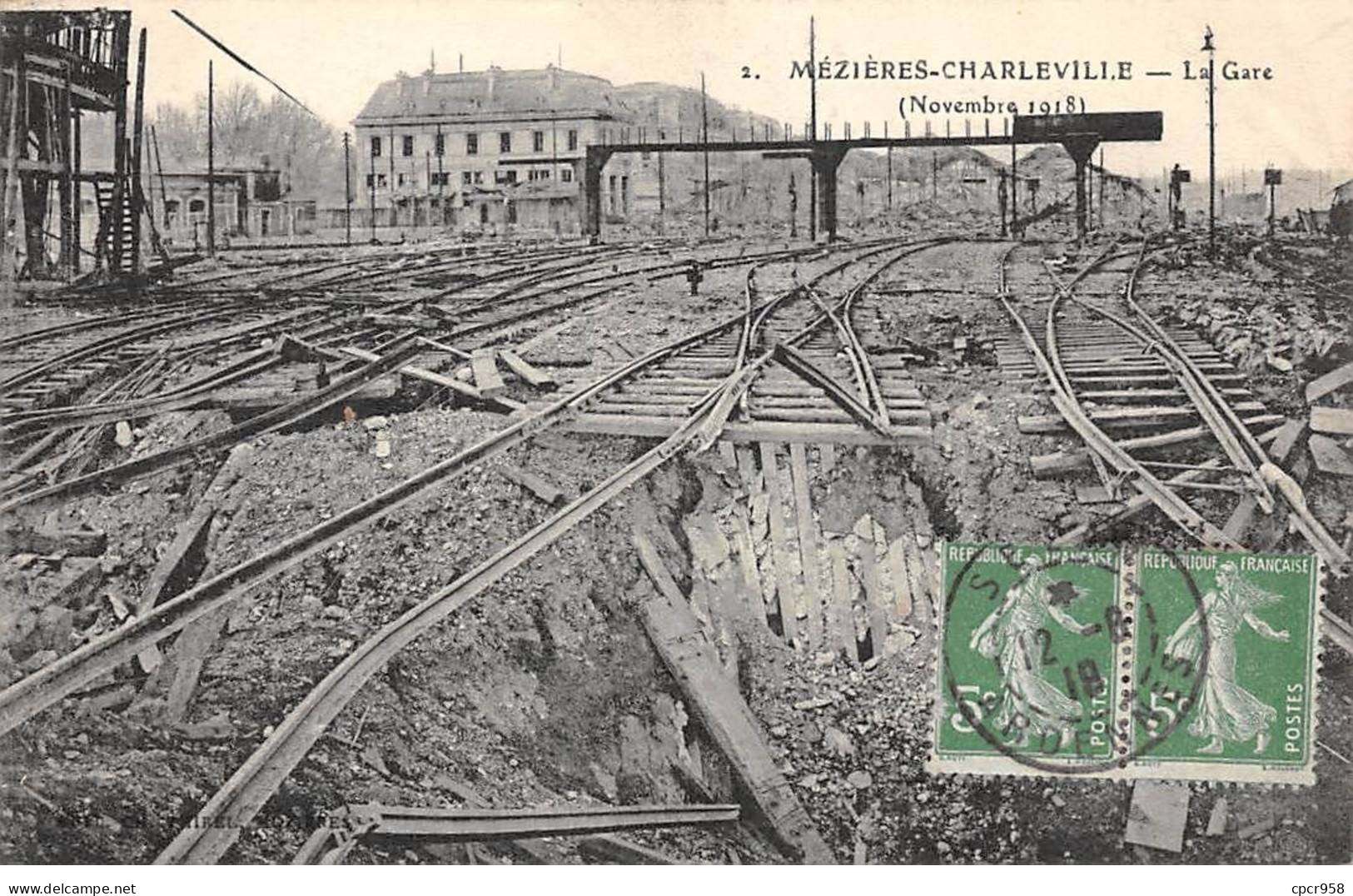 08 - MEZIERES CHARLEVILLE - SAN65166 - La Gare - Novembre 1918 - Charleville