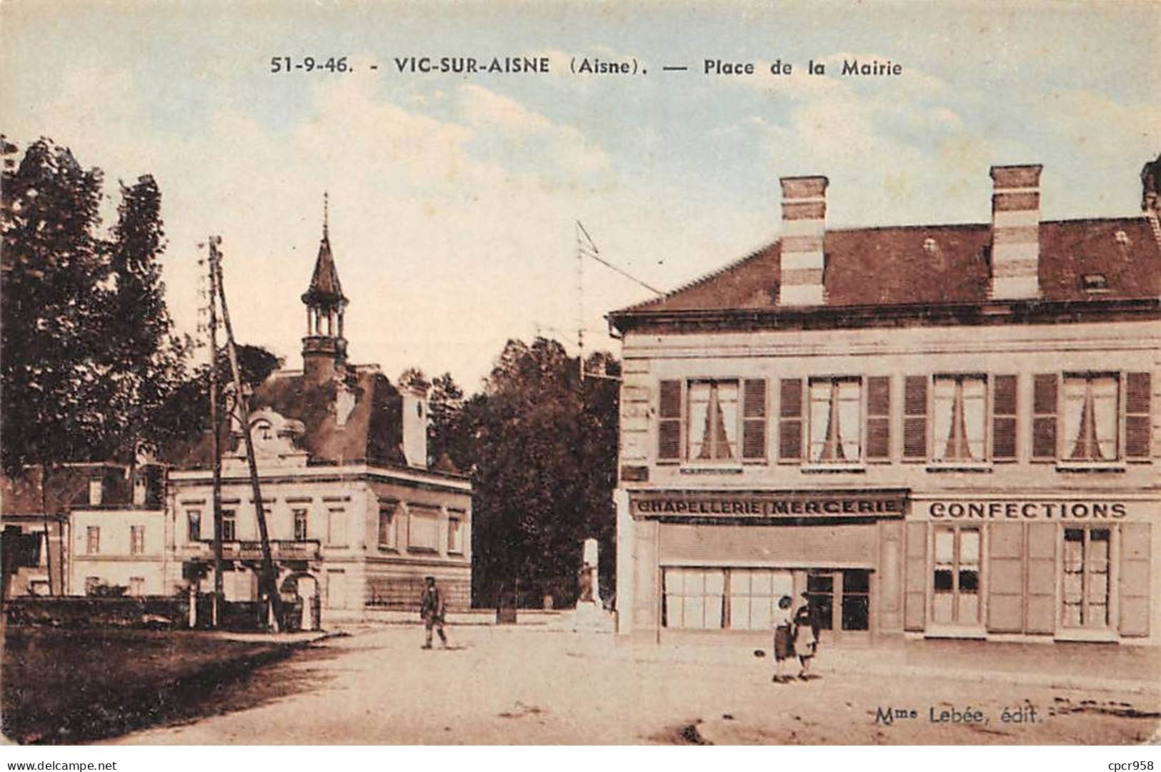 02 - VIC SUR SEINE - SAN65138 - Place De La Mairie - Vic Sur Aisne