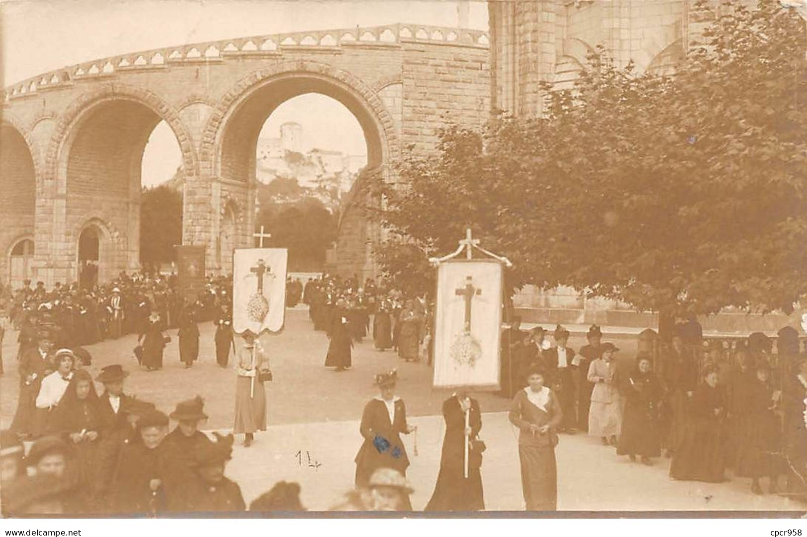 Lourdes - N°90168 - Procession Religieuse - Carte Photo - Lourdes