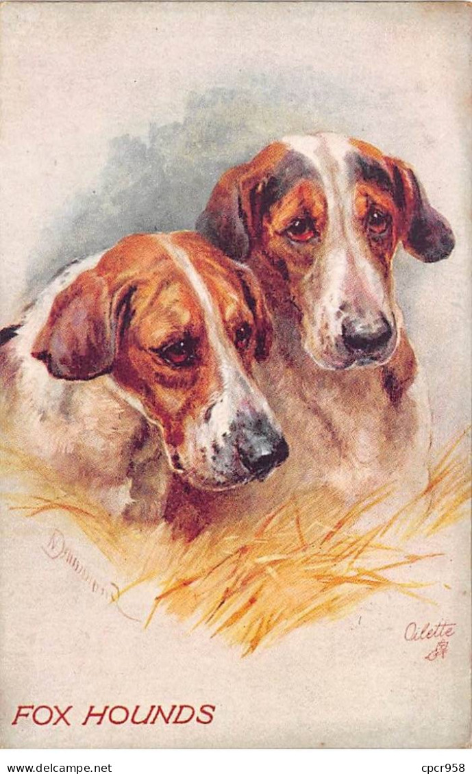 Animaux - N°90243 - Chiens - Fox Hounds - Hunde