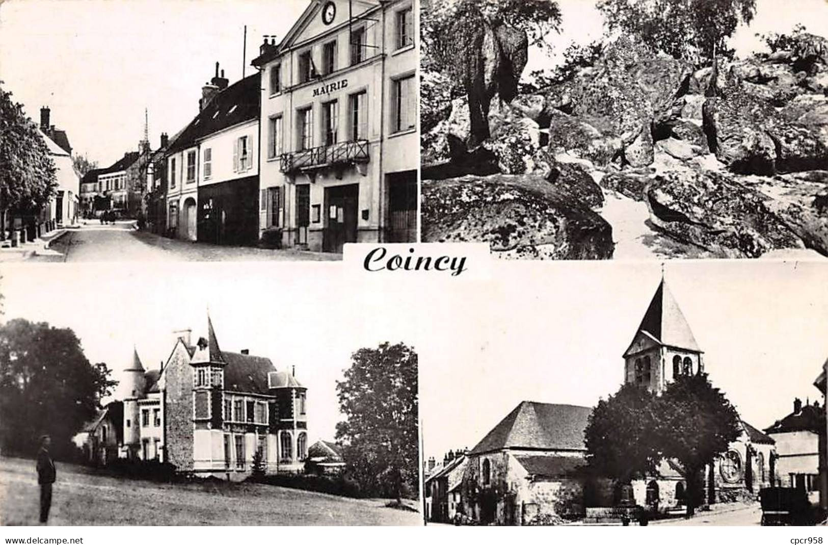 02. San67815. Coincy. La Mairie-le Géant. Chateau Du Buisson-l'eglise. Edition Comptoir Du Sud De L'aisne .cpsm 9X14 Cm. - Otros & Sin Clasificación