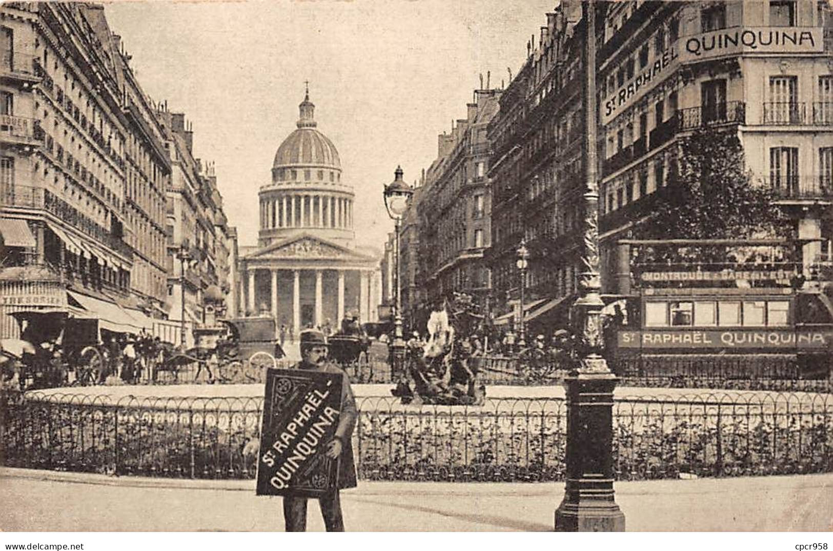 Publicité - N°90057 - Saint-Raphaël Quinquina - Le Panthéon - Publicidad