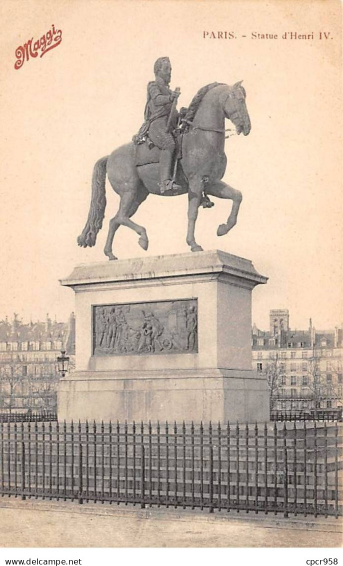 Publicité - N°90014 - Maggi - Paris - Statue D'Henri IV - Publicidad