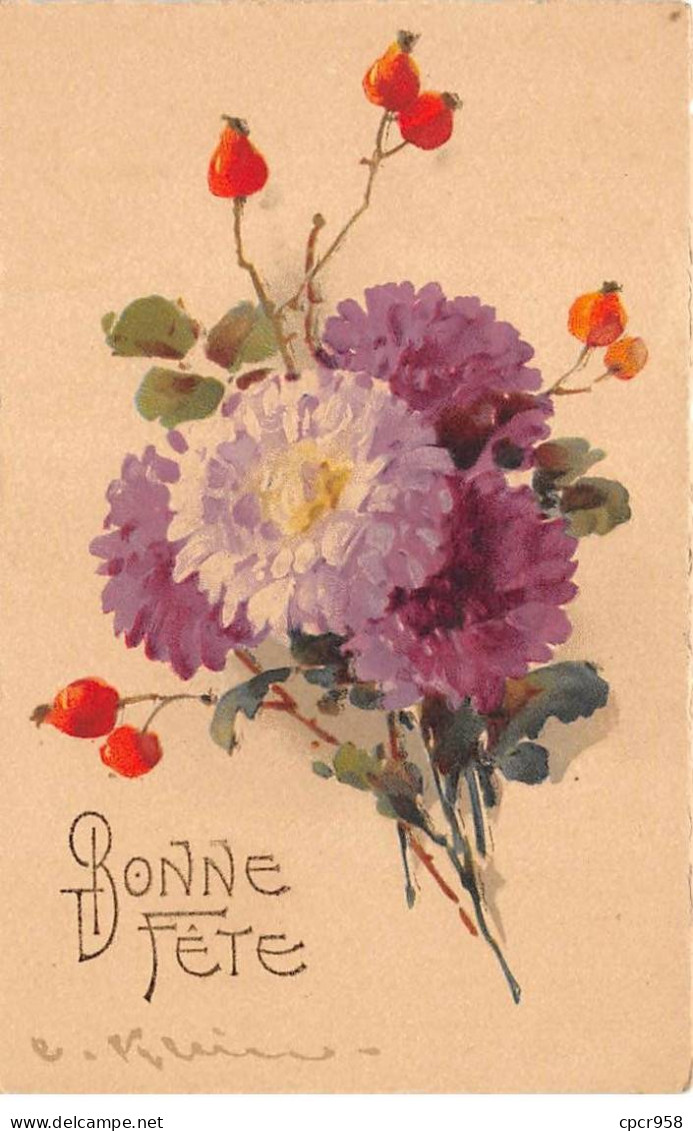 Illustrateur - N°89830 - C. Klein - Bonne Fête - Bouquet - Klein, Catharina