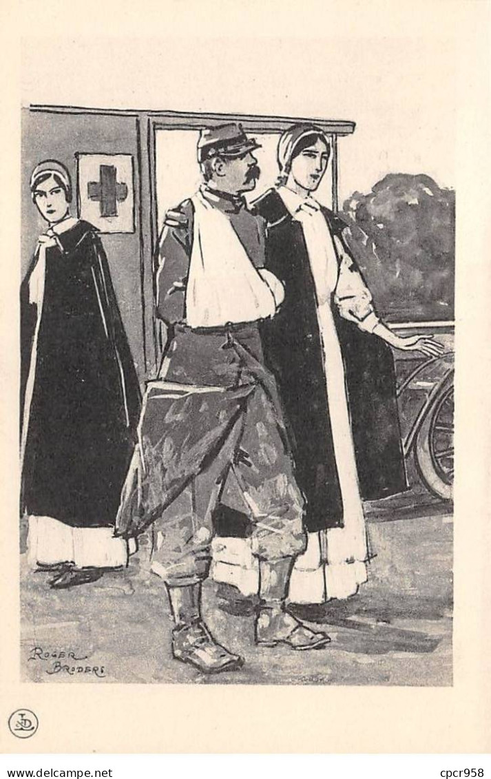 Illustrateur - N°89886 - Roger Broders - Un Soldat Blessé Avec Des Infirmières - Other & Unclassified