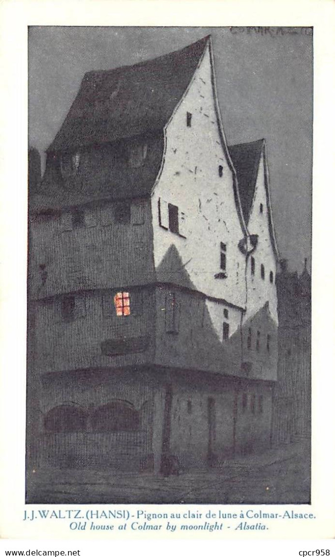 Illustrateur - N°89811 - Hansi - J.J. Waltz - Pignon Au Clair De Lune à Colmar - Alsace - Hansi