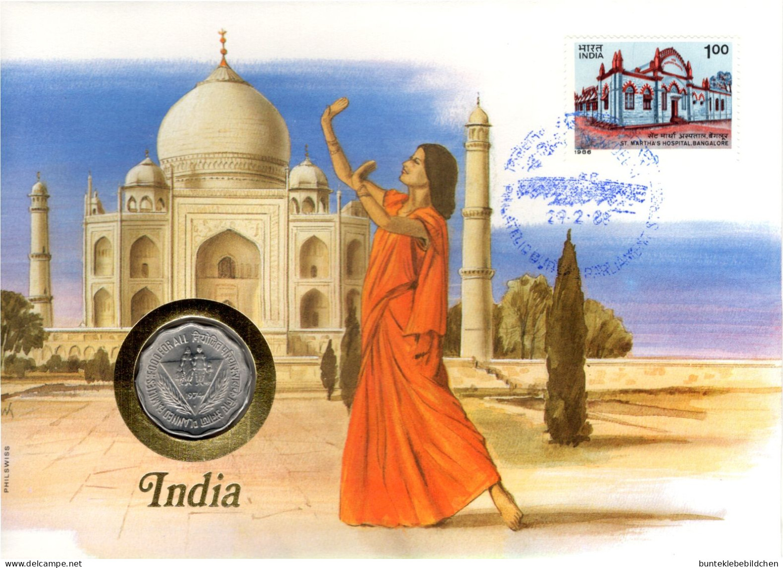 Numisbrief - Indien - Inde