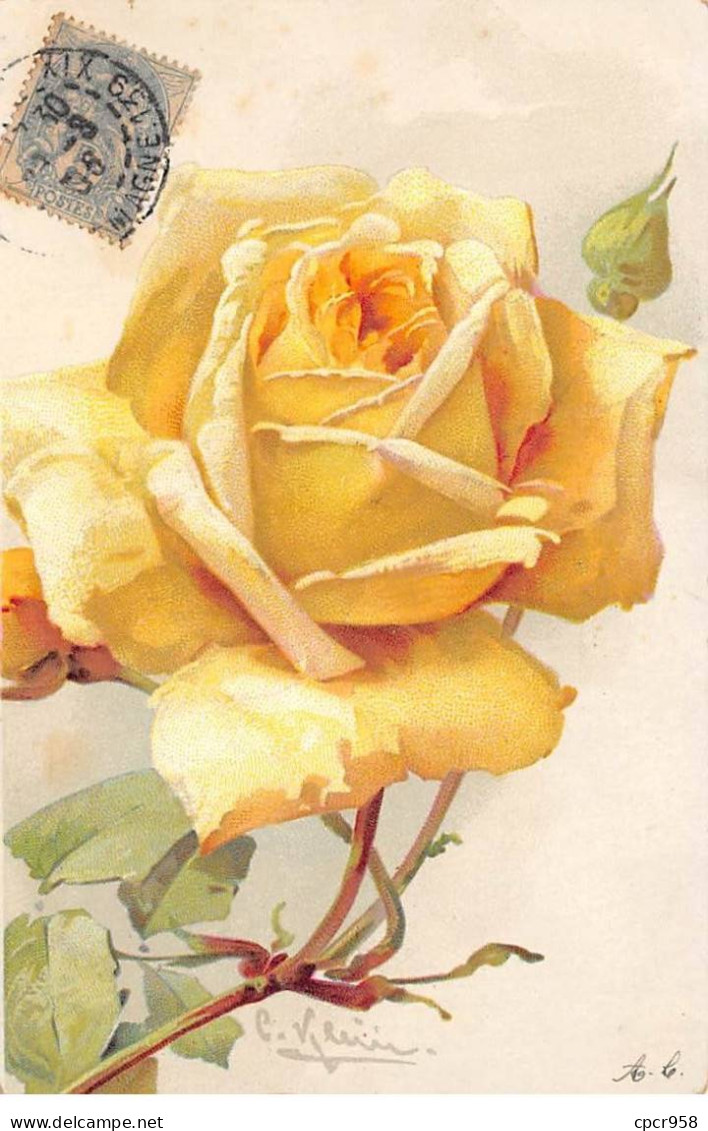 Illustrateur - N°89786 - C. Klein - Rose Jaune - Klein, Catharina