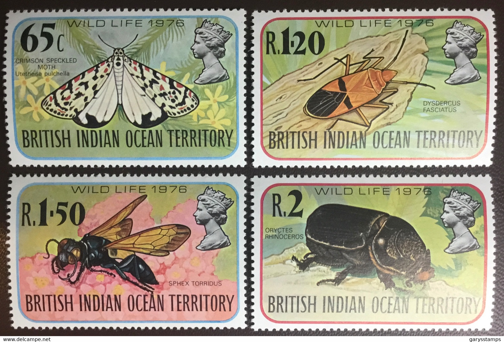 British Indian Ocean Territory BIOT 1976 Insects MNH - Otros & Sin Clasificación