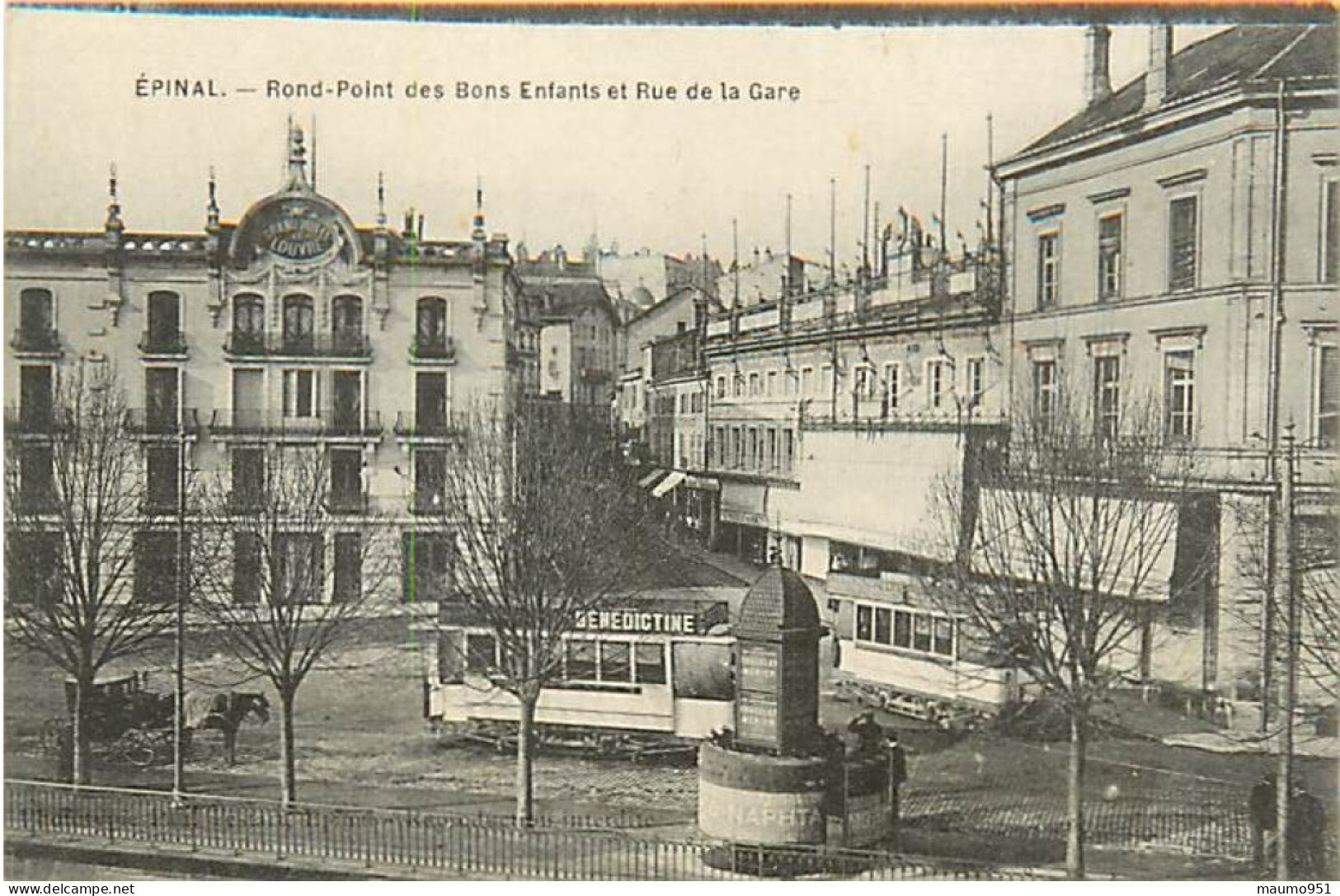 88 EPINAL - Rond Point Des Bons Enfants Et Rue De La Gare - Epinal