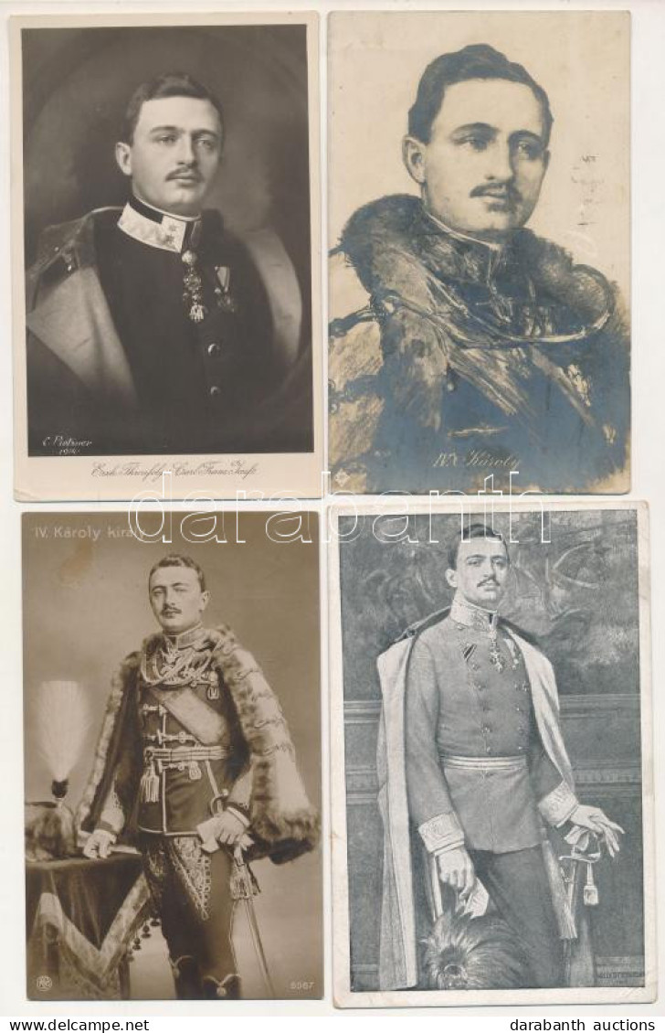 **, * IV. Károly / Charles I Of Austria - 4 Db Régi Képeslap / 4 Pre-1945 Postcards - Zonder Classificatie