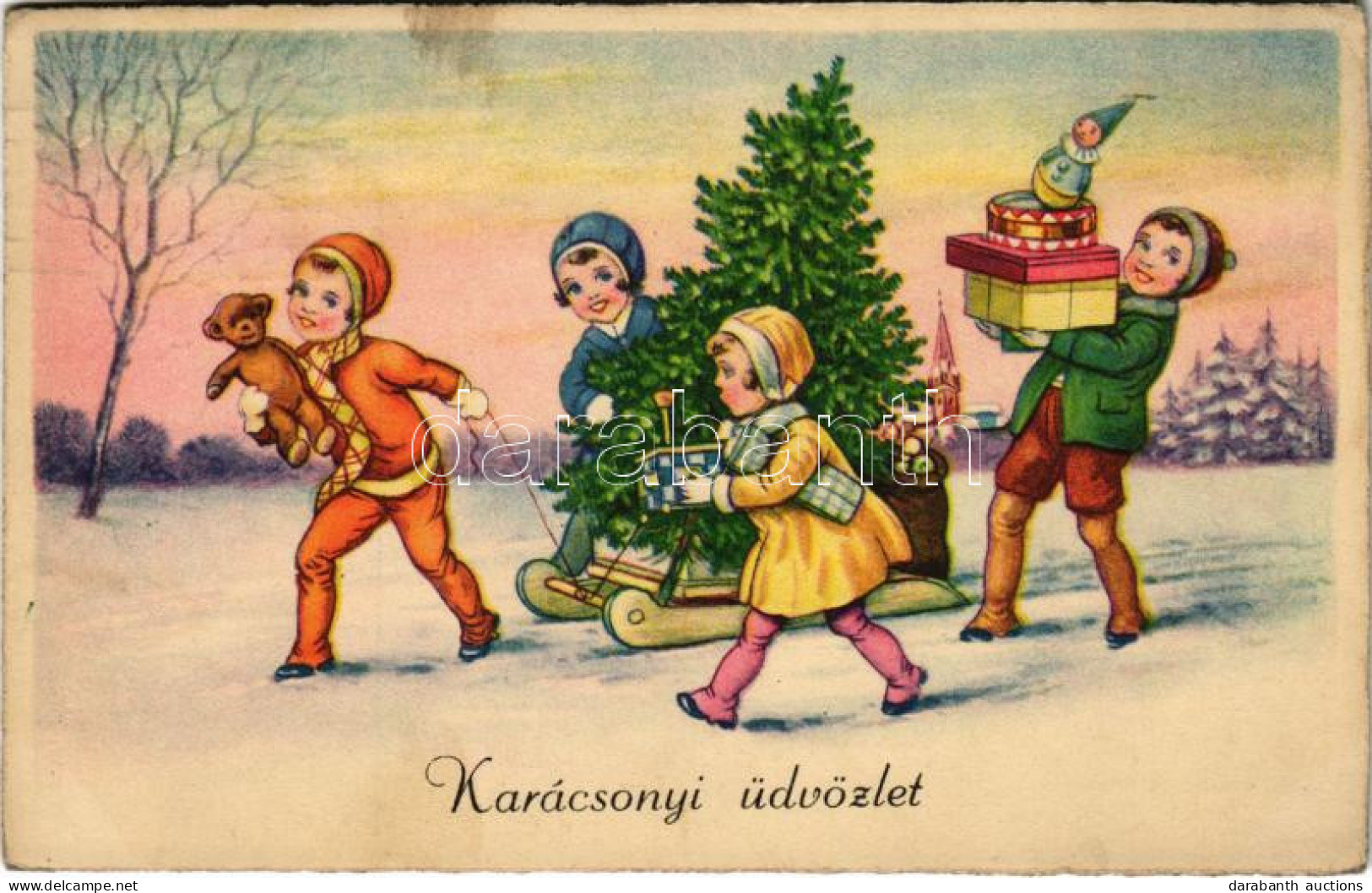 T2/T3 1940 Karácsonyi üdvözlet / Christmas Greeting. Eokat 1550. (fl) - Unclassified