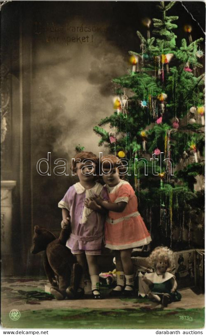 T3 1927 Boldog Karácsonyi ünnepeket! Remete Hedvig Színésznőnek Küldött Képeslap / Christmas Greeting. NPG No. 7873/3, P - Non Classés