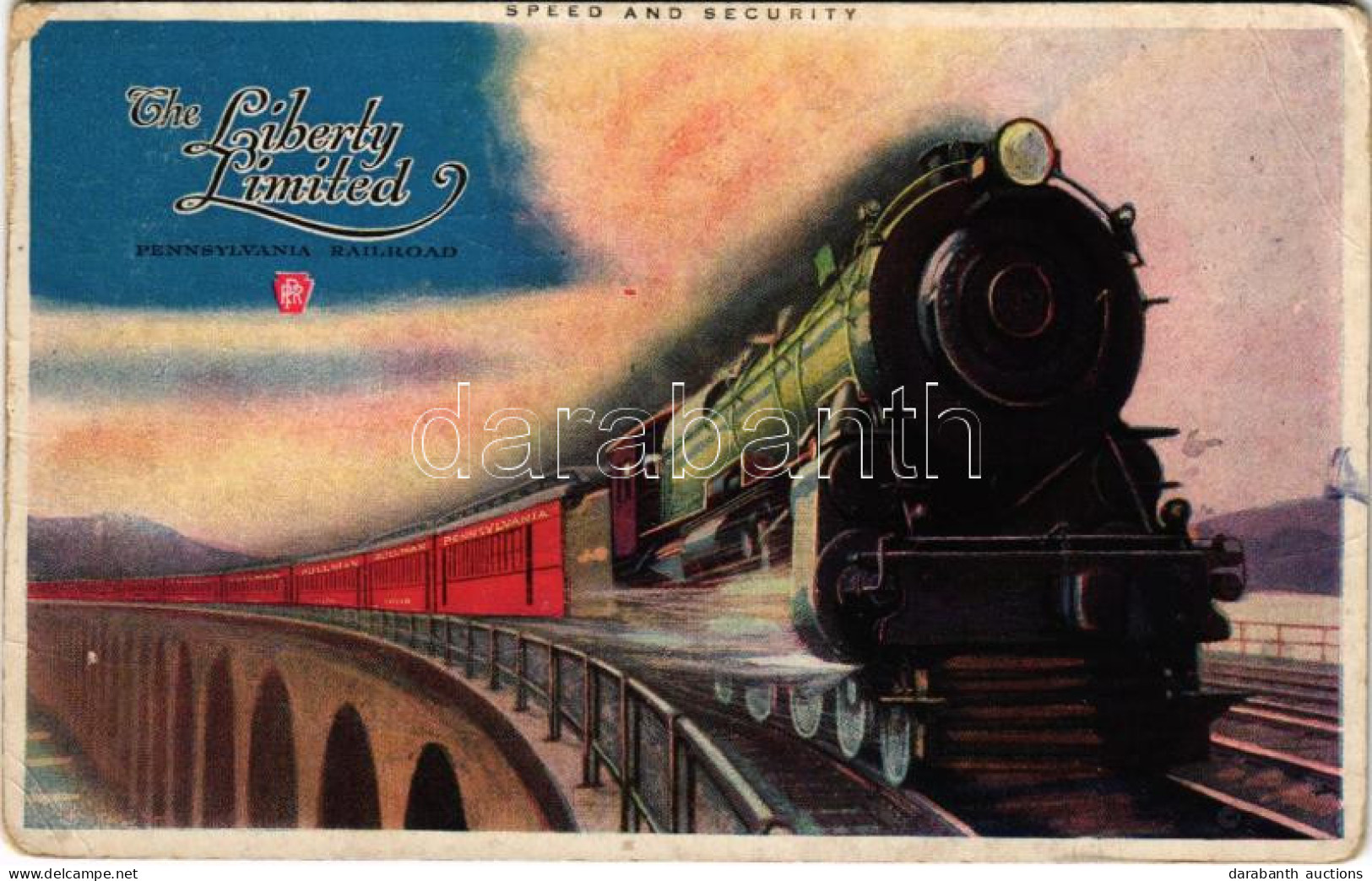 * T3 1953 The Liberty Limited. Pennsylvania Railroad. Speed And Security (EB) - Unclassified