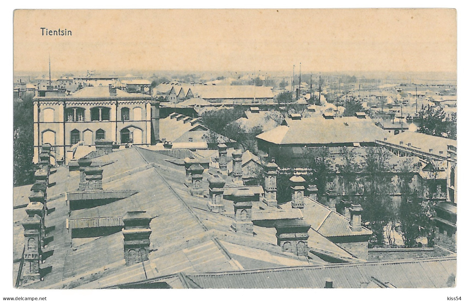 CH 42 - 14447 TIENTSIN, China, Panorama - Old Postcard - Unused - Chine