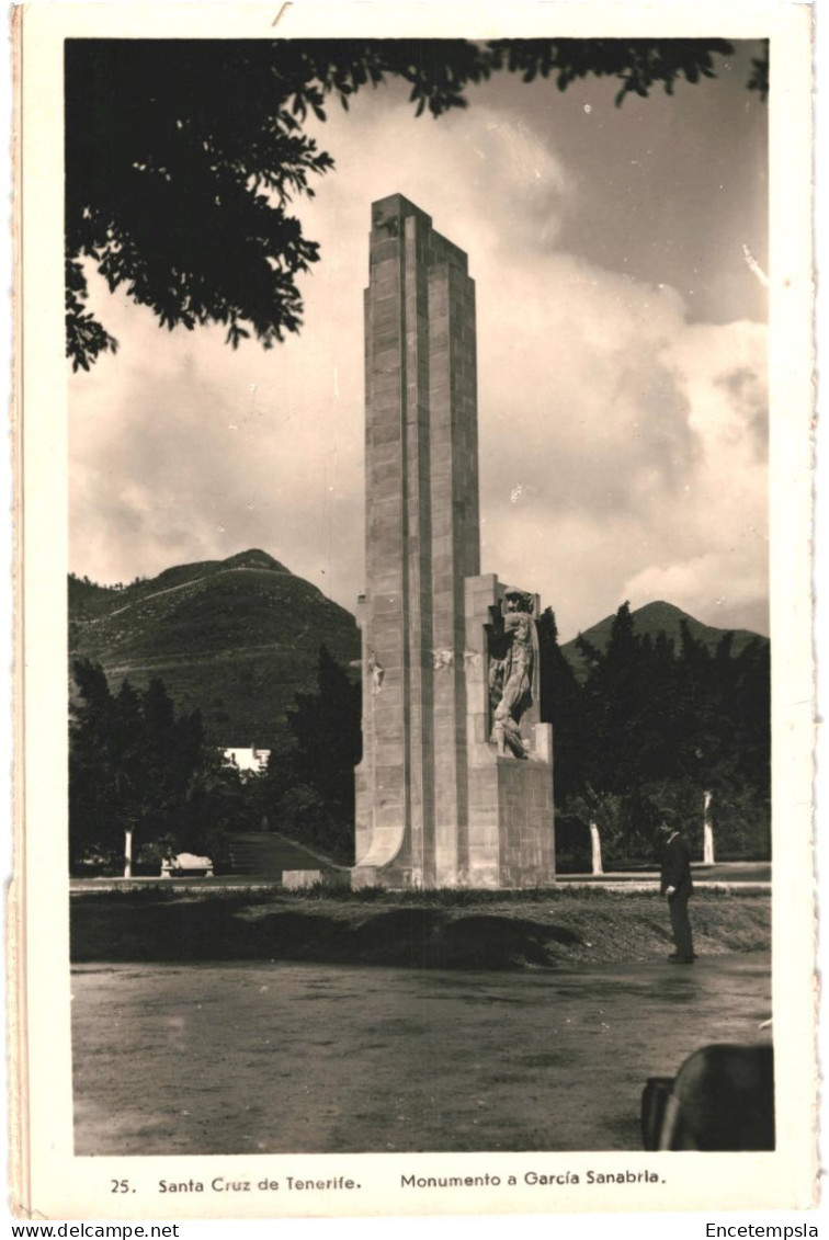 CPA Carte Postale Espagne Santa Cruz De Tenerife Monumento A Garcia Sanabria VM80027 - Tenerife