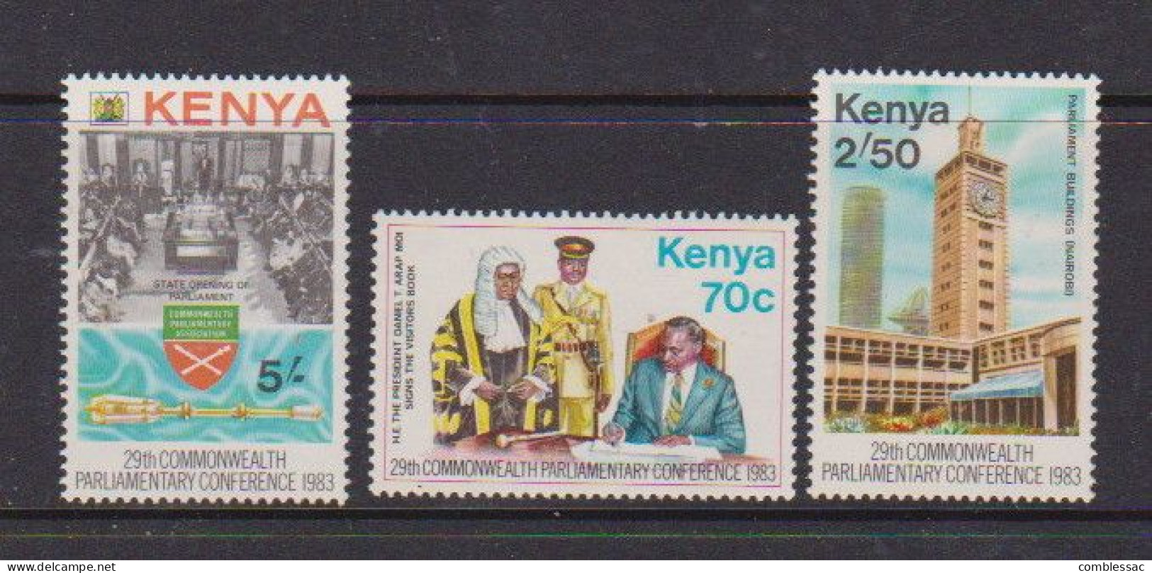 KENYA     1983    29th  Commonwealth  Conference    Set  Of  3    MNH - Kenya (1963-...)