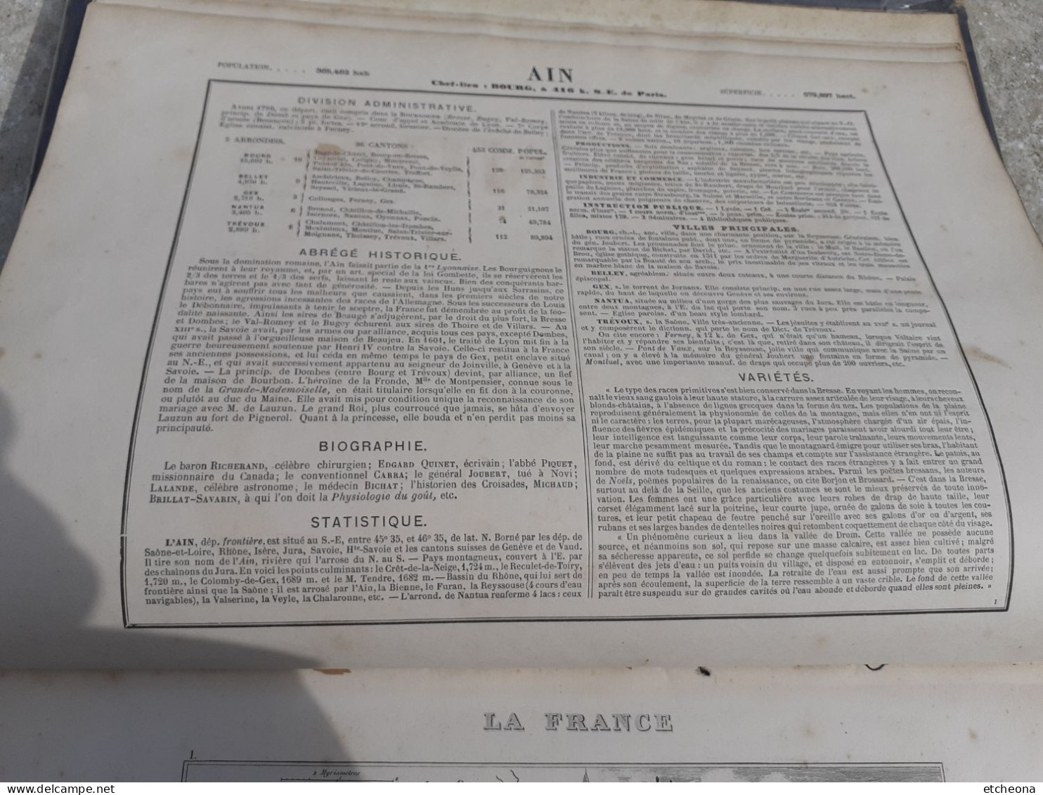 La France et ses colonies Atlas Migeon Illustré avec 105 cartes, ponts et Chaussées, dépot de la Guerre et de la Marine