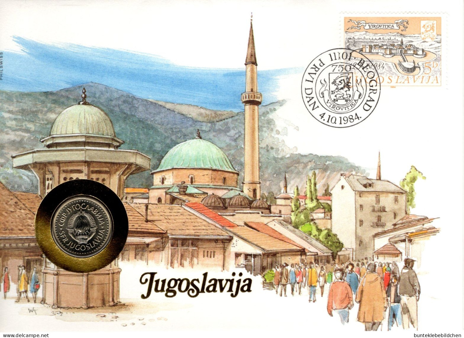 Numisbrief - Jugoslawien - Joegoslavië