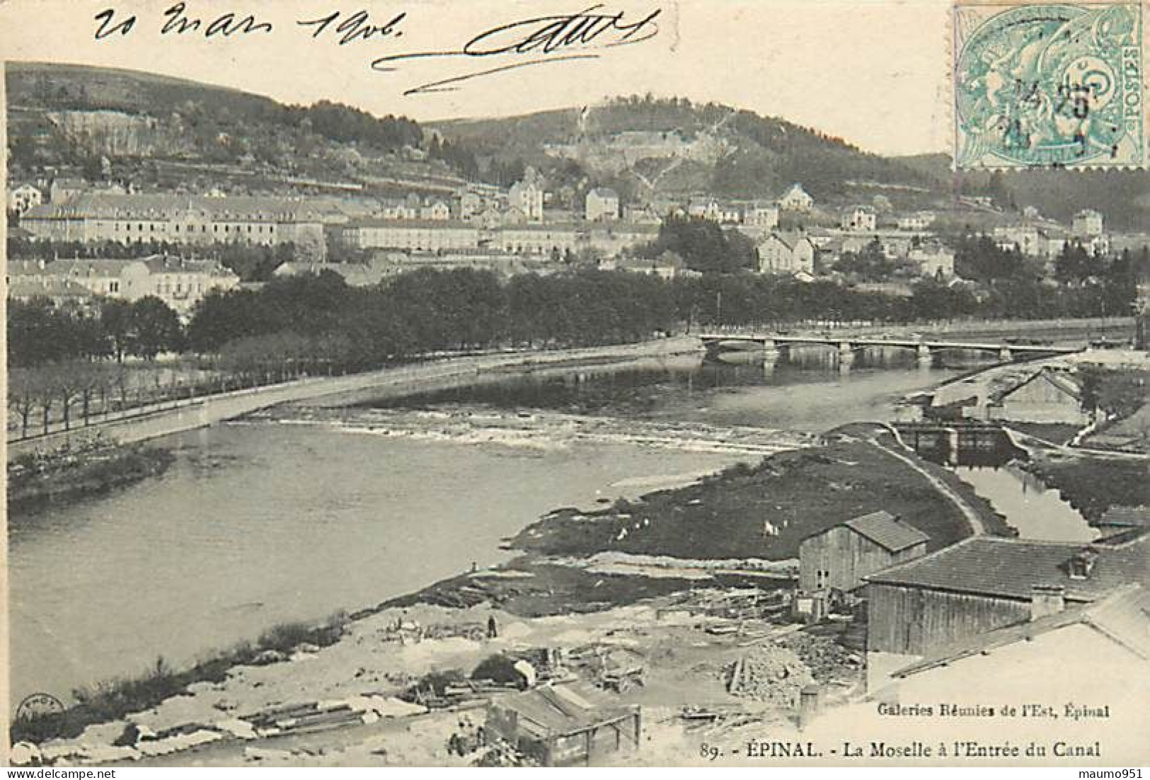 88 EPINAL  - La Moselle à L'Entrée Du Canal - Epinal