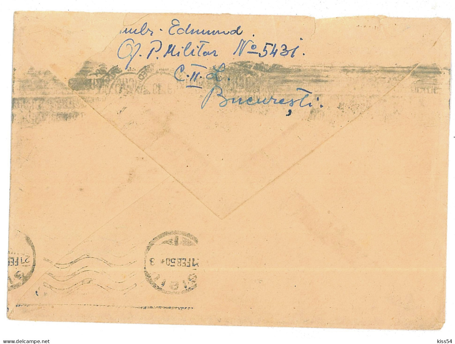 CIP 16 - 200-a Bucuresti - Cover - Used - 1950 - Lettres & Documents