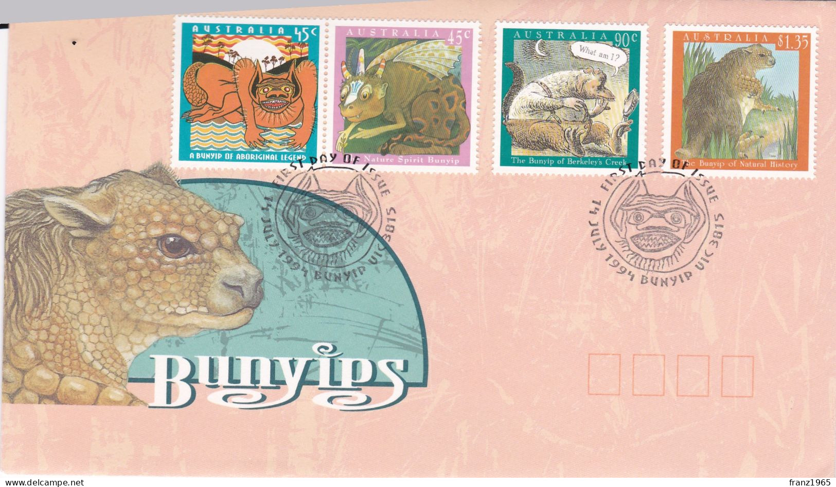 Bunyip Legend - 1994 - Omslagen Van Eerste Dagen (FDC)