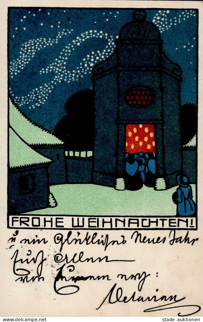 Wiener Werkstätte 168 Diveky, Josef Frohe Weihnachten I-II (Ecken Leicht Bestoßen) Noel - Wiener Werkstaetten