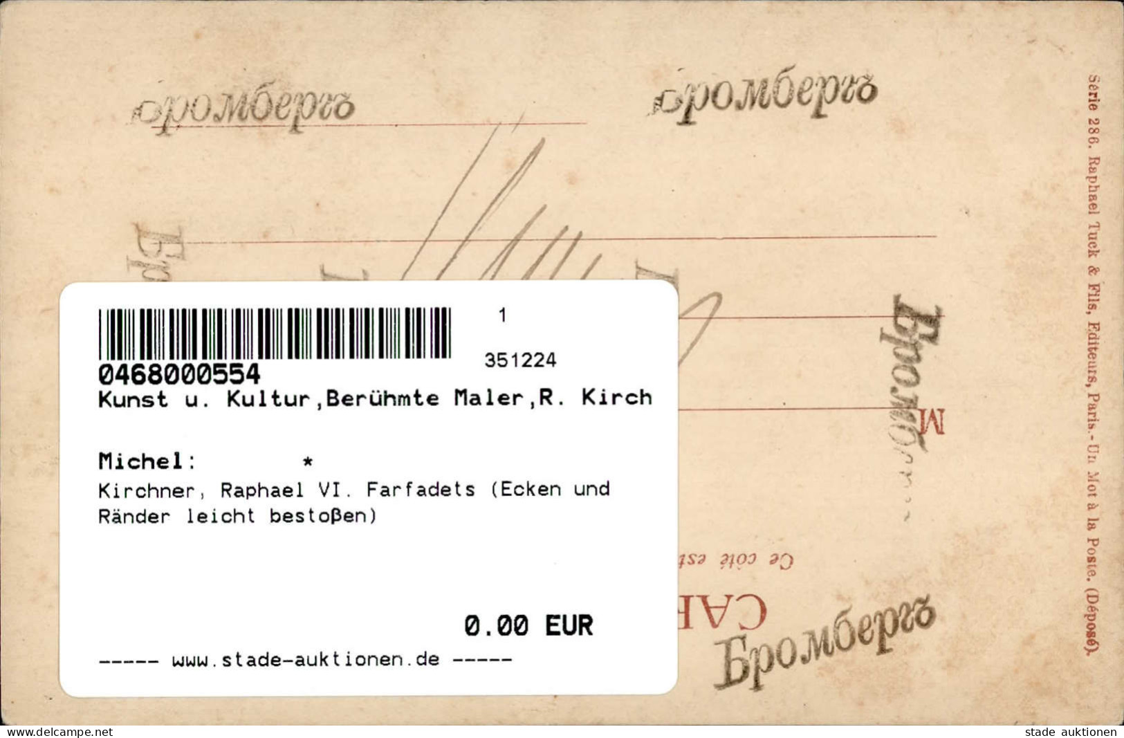 Kirchner, Raphael VI. Farfadets (Ecken Und Ränder Leicht Bestoßen) - Kirchner, Raphael